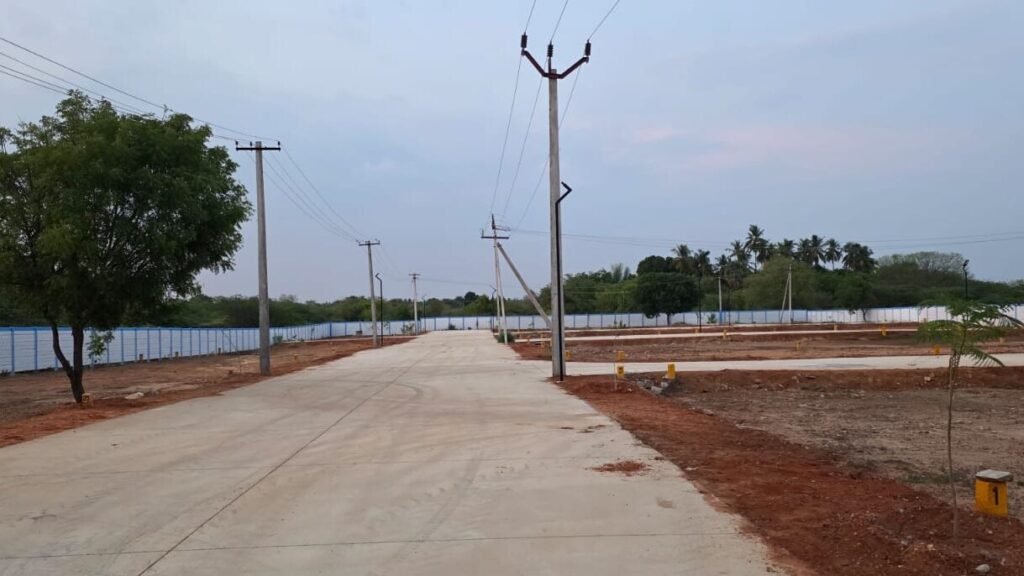 Terra40 roads, solar street lights and EB line